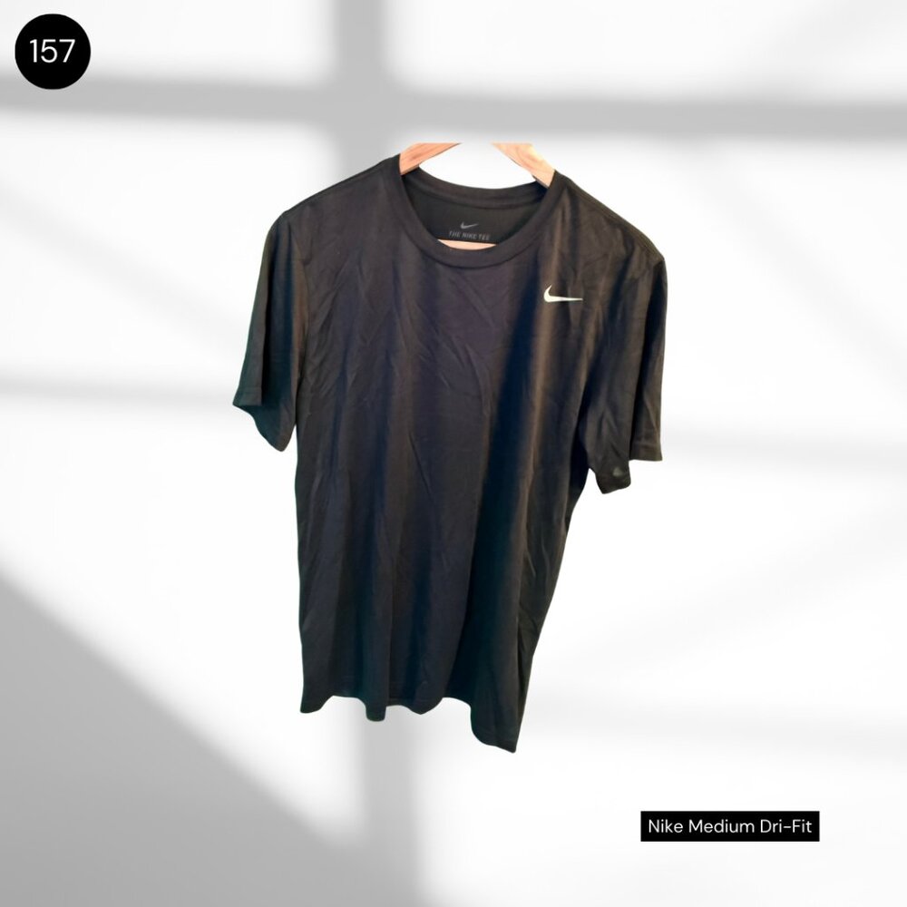Nike Dri-FIT T-Shirt | Medium | Black Athletic Top